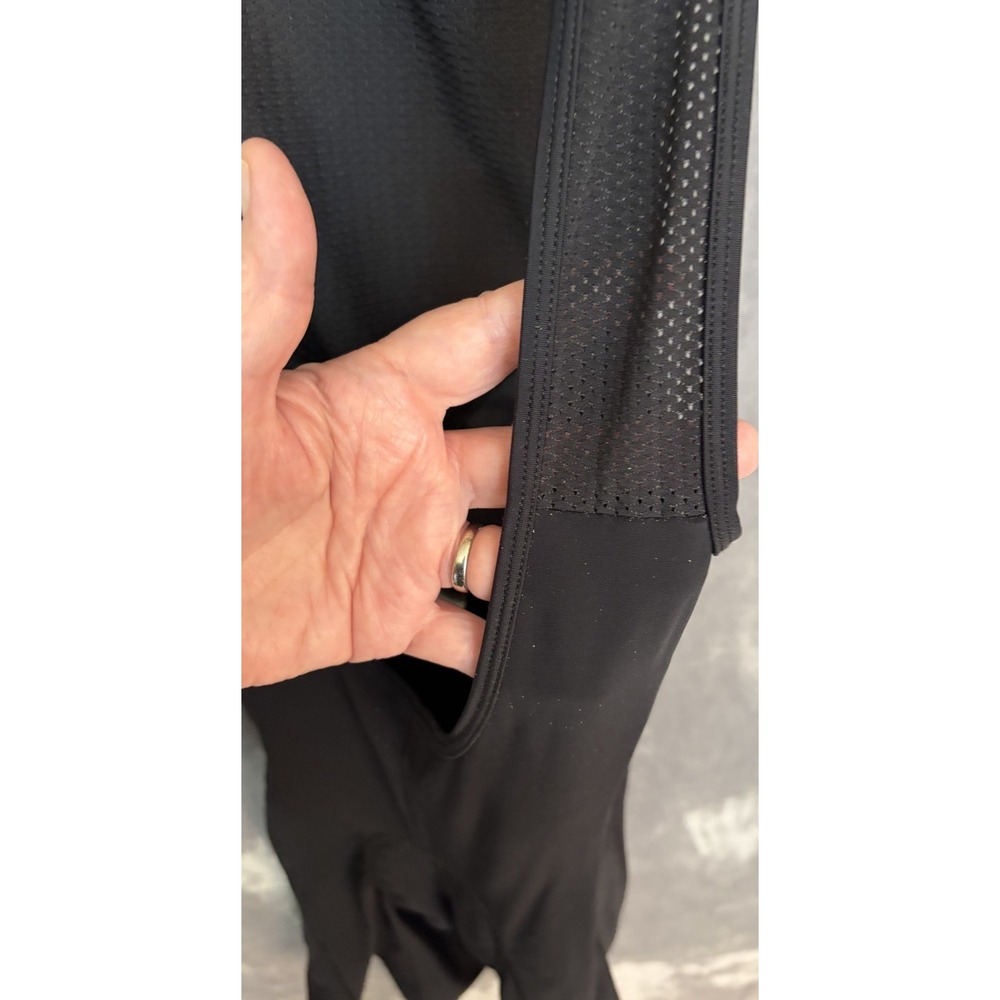 De Marchi Men's XXL Black/Gray Cycling Bib Shorts Padded Mesh Made in Italy - Picture 4 of 9
